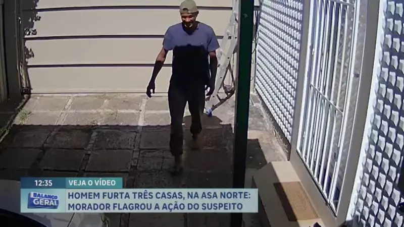 Homem é preso após onda de furtos em residências da Asa Norte, em Brasília