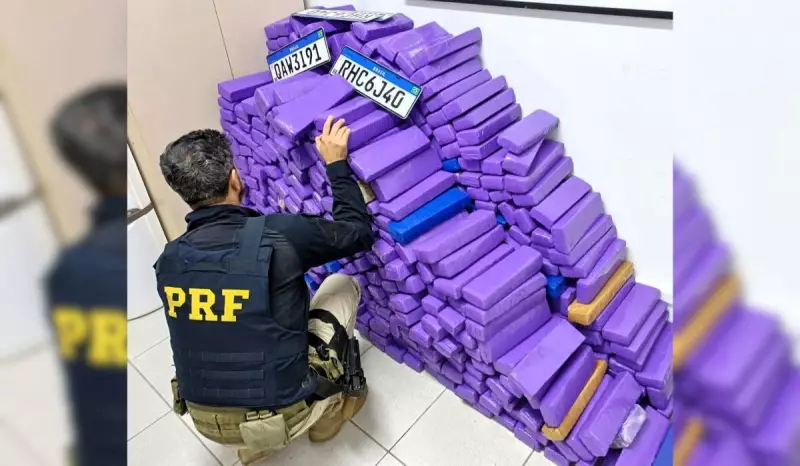 Homem é preso com 600 kg de maconha em veículo roubado na Grande Florianópolis