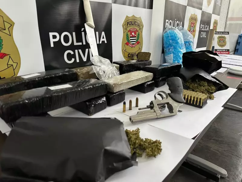 Homem é preso com arma e tijolos de maconha em Taubaté: veja detalhes da operação policial