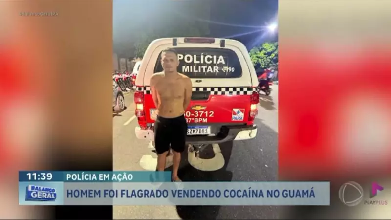 Homem é preso com cocaína pura no Guamá, Belém: droga estava escondida em papelotes