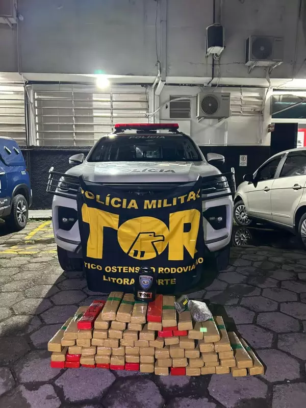 Homem é preso com mais de 60 kg de maconha na Rodovia dos Tamoios: veja detalhes