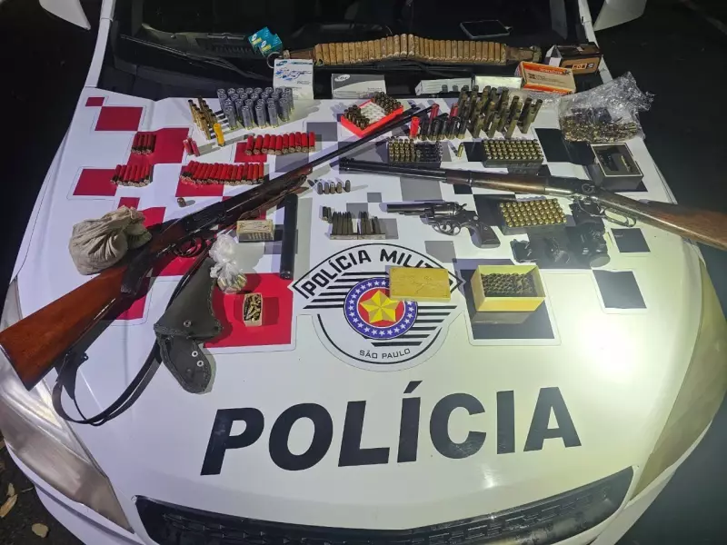 Homem é preso em Ilha Solteira por agredir irmão e ter armas ilegais em casa