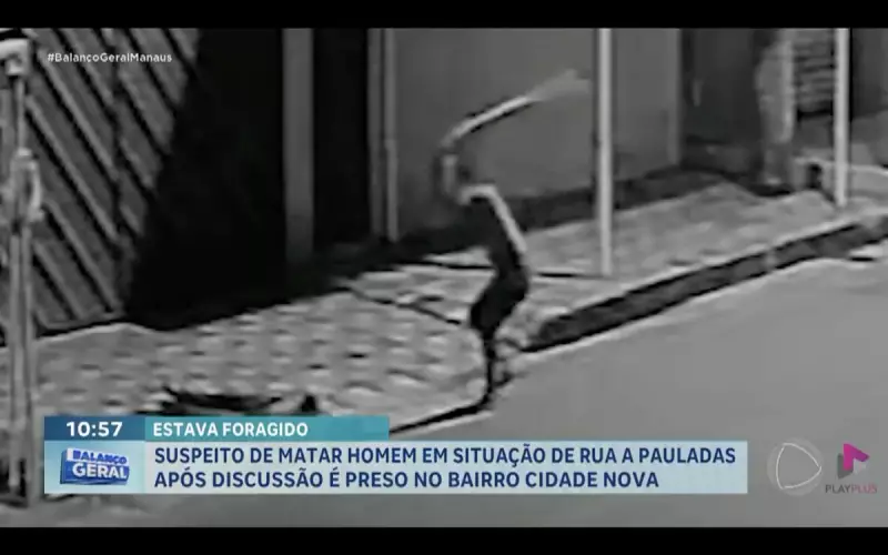 Homem é preso em Manaus por assassinato brutal de morador de rua a pauladas