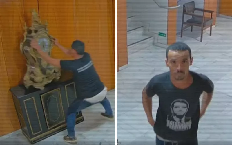 Homem é preso pela Polícia Federal em Goiás por quebrar relógio histórico do Palácio do Planalto