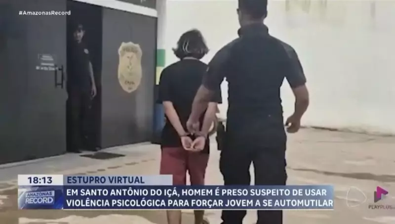 Homem é preso por estupro virtual após manipular jovem a se automutilar no Amazonas