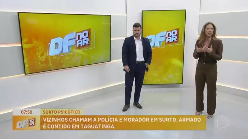 Homem em surto psicótico é contido pela polícia em Taguatinga — Veja o vídeo!