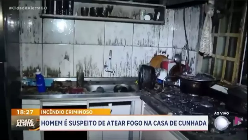 Homem incendeia casa da ex-cunhada em Goiânia em ataque de fúria