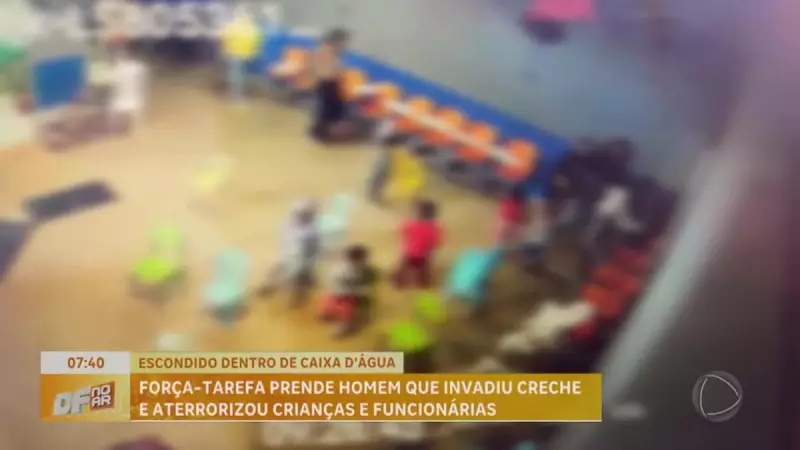 Homem invade creche armado em Estrutural-DF e é preso pela polícia