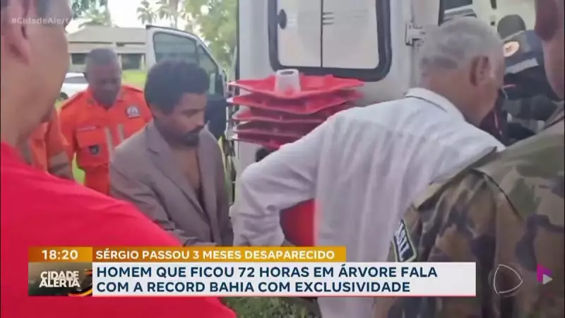 Homem passa 3 meses isolado em árvore após surto psicótico e é resgatado na Bahia