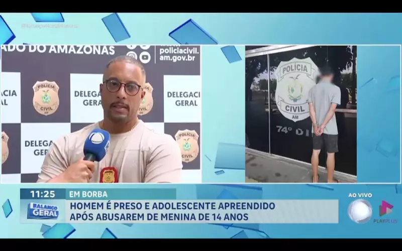 Homem preso e adolescente apreendido por abuso sexual de menor de 14 anos em Manaus