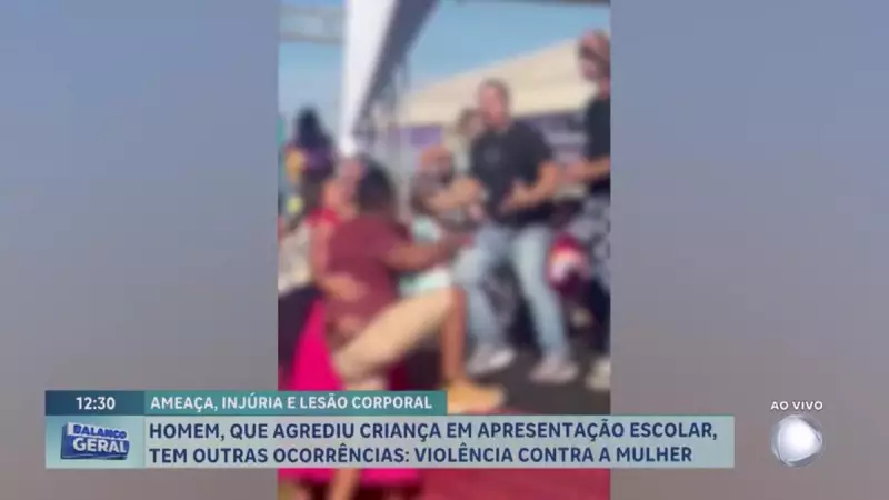 Homem que agrediu criança em escola do DF já tem histórico de violência doméstica