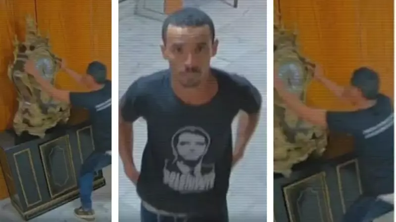 Homem que destruiu relógio de Dom João VI é liberado sem tornozeleira: entenda o caso