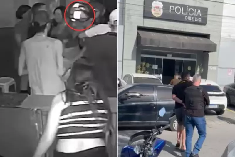 Homem que matou segurança com capacete em boate no litoral de SP é preso após um ano | Assista ao vídeo