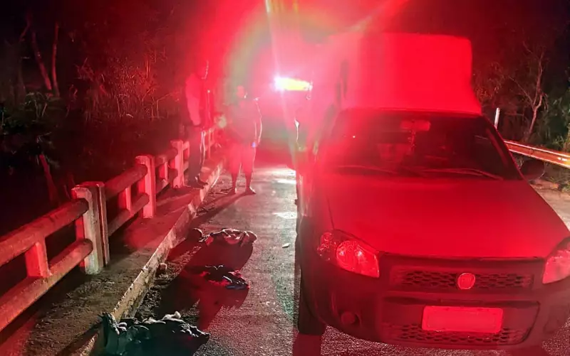 Homem sofre acidente grave após ser atropelado em ponte na MG-647 em São José do Alegre