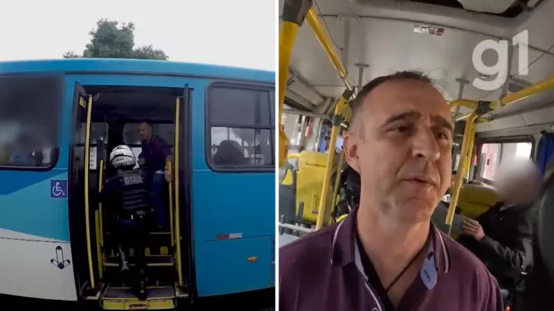 Homem suspeito de matar vizinho é preso em ônibus em São José dos Campos; veja o vídeo