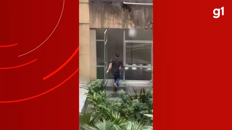 Homem tenta fugir ao descobrir que seria preso dentro de fórum em Manaus | Vídeo chocante