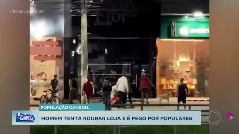 Homem tenta roubar loja no interior da Bahia e é linchado por populares — veja o vídeo