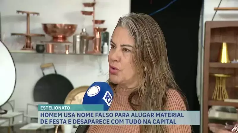 Homem usa documentos falsos para furtar itens de festa alugados em BH — veja detalhes