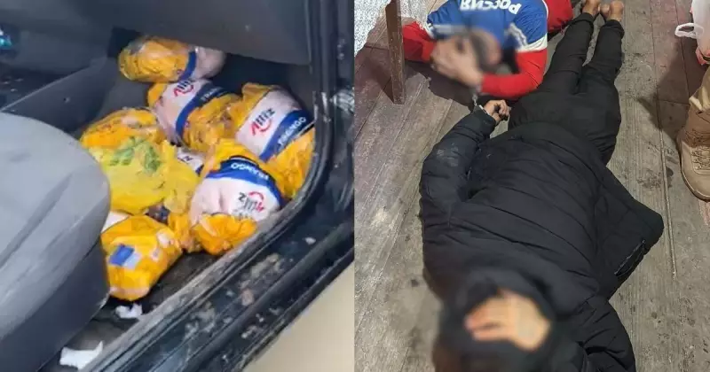 Homens são presos com carga de frango furtado após colisão com ônibus em SC