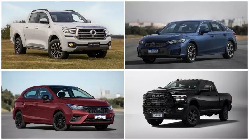 Honda Civic, RAM 3500 e GWM Poer: Confira os lançamentos automotivos da semana além dos SUVs