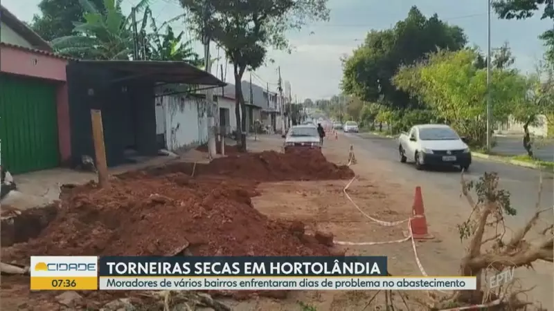 Hortolândia: Falha na instalação de fibra óptica deixa moradores sem água