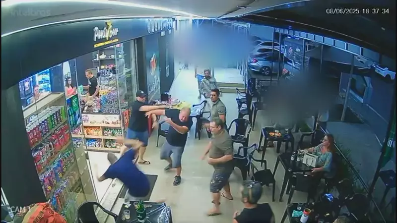 Idoso é agredido com socos e empurrões em distribuidora de Águas Claras; veja o vídeo