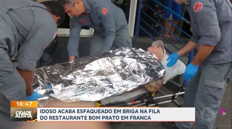 Idoso é esfaqueado em briga na fila do Restaurante Bom Prato em Franca, SP — Veja detalhes