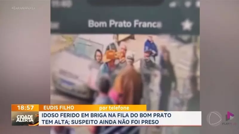 Idoso esfaqueado em fila do Bom Prato em Franca, SP, recebe alta hospitalar
