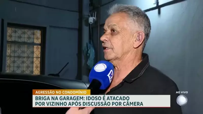 Idoso sofre agressão de vizinho em briga por instalação de câmera em BH — veja o vídeo