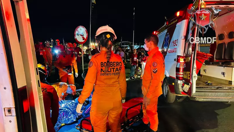 Idoso sofre parada cardiorrespiratória durante corrida no Eixo Monumental, em Brasília