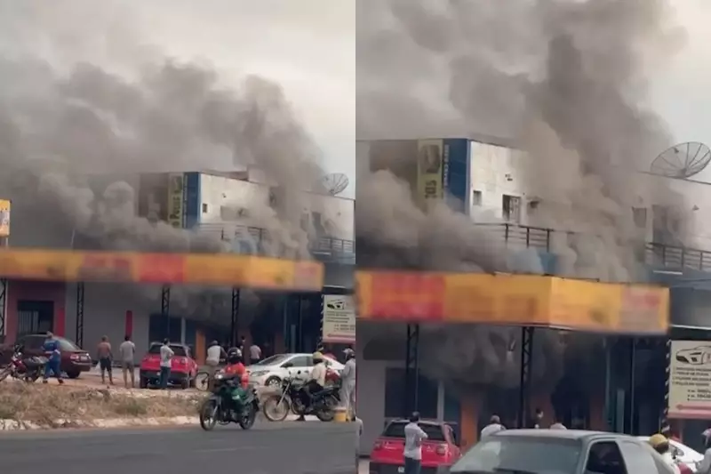 Incêndio atinge loja de autopeças na BR-230 em Floriano: veja vídeo
