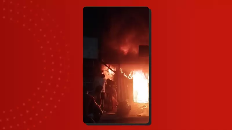 Incêndio de grandes proporções destrói loja de tapeçaria na Zona Norte de Manaus | Veja vídeo