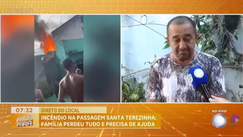 Incêndio destrói residência e deixa família desabrigada em Belém (PA)