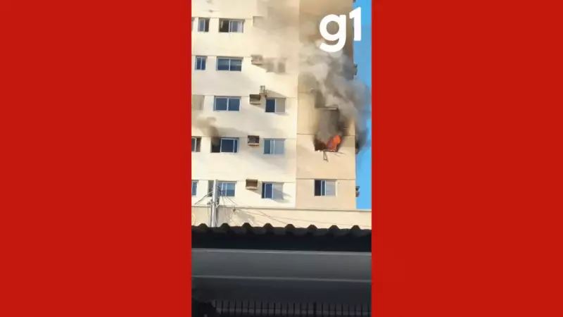 Incêndio em apartamento causa evacuação de torre em Mato Grosso; veja vídeo
