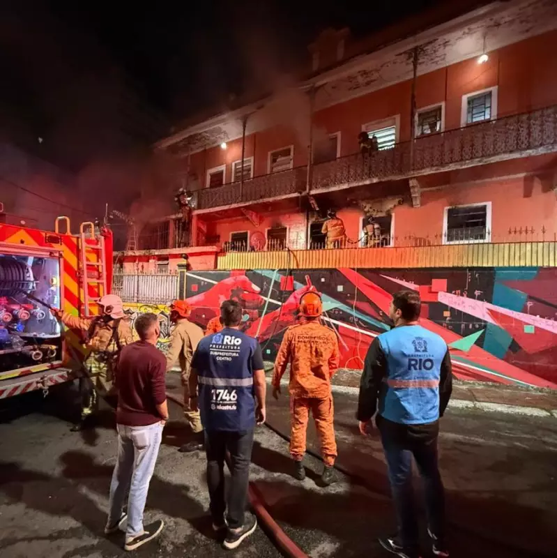Incêndio em casarão no Centro do Rio deixa dois mortos e seis feridos: tragédia em área histórica
