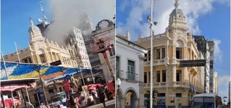 Incêndio em hotel histórico de Salvador: cozinha do Palacete Tira Chapéu é atingida