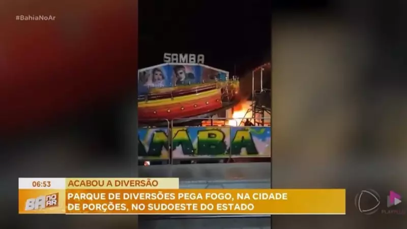 Incêndio em parque de diversões na Bahia deixa rastro de destruição e prejuízos