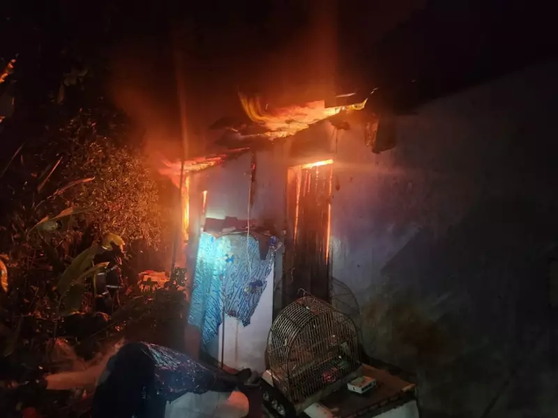 Incêndio em residência deixa morador com queimaduras em Formiga (MG)