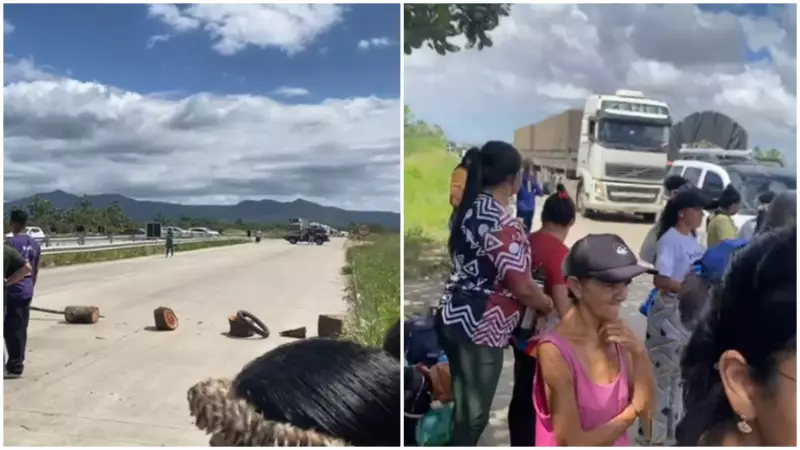 Indígenas bloqueiam BR-222 no Ceará em protesto por direitos: trânsito parado nos dois sentidos
