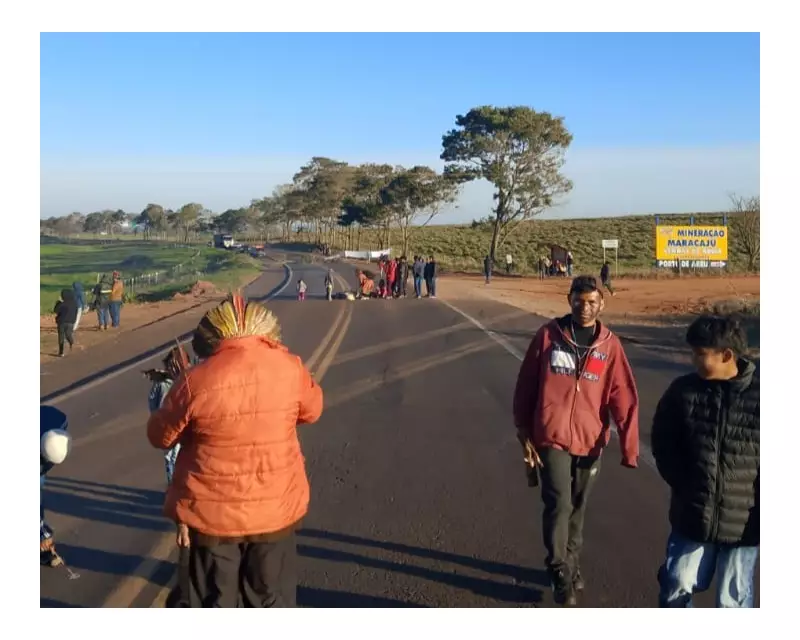 Indígenas bloqueiam BR-272 no Paraná em protesto por direitos territoriais