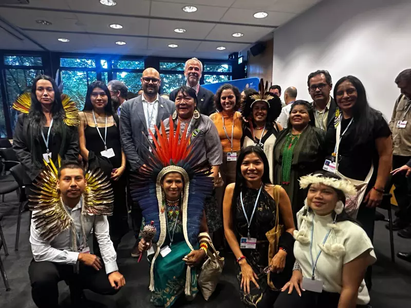 Indígenas brasileiros marcam presença em evento preparatório para a COP30 na Alemanha