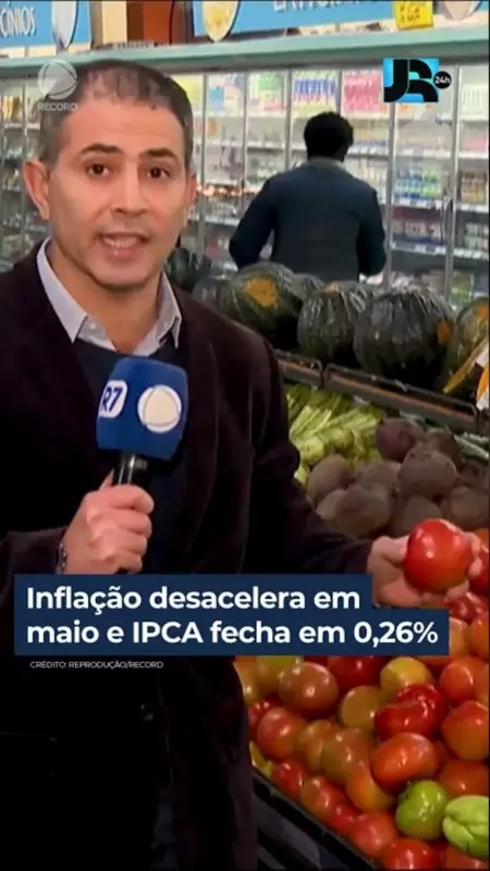 Inflação desacelera em maio: IPCA fecha em 0,26% e alivia o bolso do brasileiro