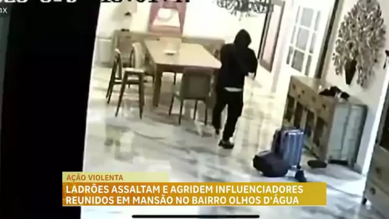 Influenciadores feitos reféns durante assalto chocante em mansão de luxo em Belo Horizonte
