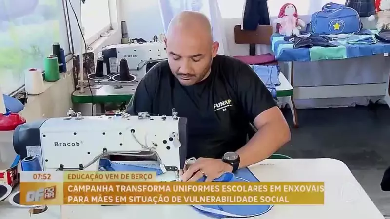 Iniciativa transforma uniformes escolares em enxovais para gestantes em vulnerabilidade social