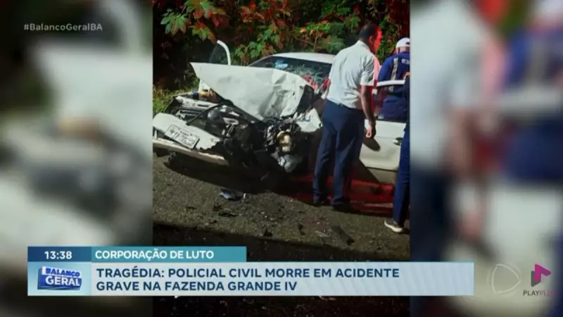 Inspetor da Polícia Civil morre em grave acidente de carro em Salvador