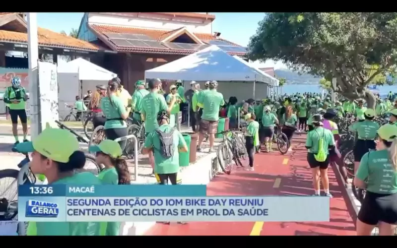 IOM Bike Day reúne 500 ciclistas em Macaé, RJ: diversão e esporte sobre duas rodas