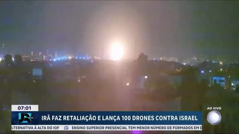 Irã lança 100 drones contra Israel em retaliação: tensão no Oriente Médio se intensifica