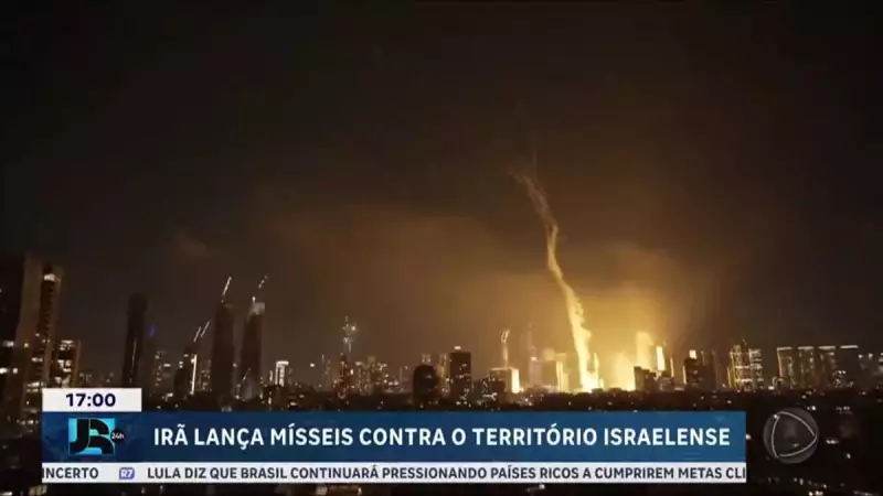 Irã lança mísseis contra Israel em resposta a ataques noturnos — tensão no Oriente Médio