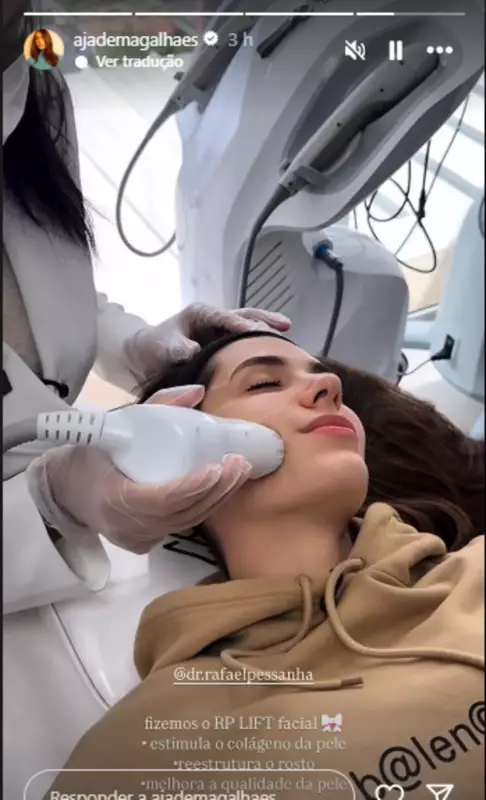Jade Magalhães revela segredos de skincare: tratamento estimula colágeno e deixa pele radiante