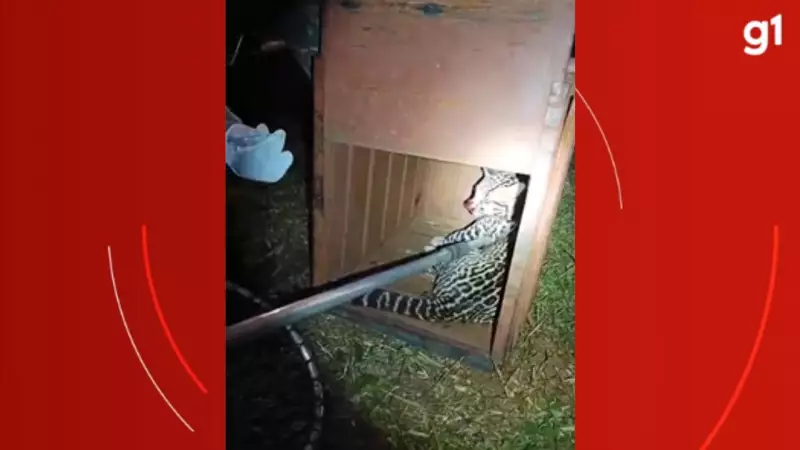 Jaguatirica atropelada na BR-163 é resgatada e salva em Campo Grande